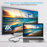 4in1 Type-C to VGA 4K HDMI 3.0 USB PD Çevirici Dönüştürücü Adaptör