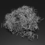 500 Adet 0.8mm Kaynak Tamir Makinesi için Düz Zımba Teli Araba Onarım Tampon Plastik