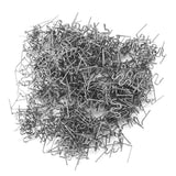 500 Adet 0.8mm Kaynak Tamir Makinesi için Düz Zımba Teli Araba Onarım Tampon Plastik