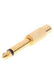 6.35 mm Erkek to Dişi 1/4 Mono Jack RCA Çevirici Dönüştürücü