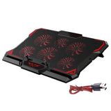 6 Fanlı Standlı Notebook Laptop Soğutucu Işıklı Ayarlanabilir