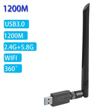AC 1200 Dual Band USB 3.0 Mbps Adaptör Kablosuz Wifi Alıcı