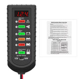 Akü Test Cihazı 12 24 Volt Ekranlı Batarya Ölçme Cihazı Regülatör Alternatör Kontrol