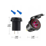 Araç Motosiklet Çakmaklık Telefon Şarj Aleti Hızlı Şarj USB 3.0 12V Su Geçirmez