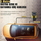 Araç Hava Lastik Şişirme Kompresörü Göstergeli Oto Lastik Pompası