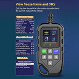 Arıza Tespit Silme Akü Test Ölçme Cihazı YM119 EOBD OBD2 Otomatik Dijital Ekranlı