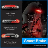 Bisiklet Sele Altı Arka Led Şarj Edilebilir Dönüş Sinyali Stop Işığı Uzaktan Kumandalı Alarm Korna
