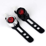 Bisiklet Işığı Ön Arka Stop İkaz Pilli Led Lamba 3 Mod