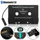 Bluetooth 5.0 Araç Oto Teyp Dönüştürücü Kaset Adaptörü Mp3 Mp4 Çalar