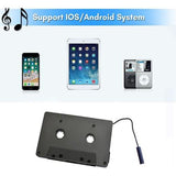 Bluetooth 5.0 Araç Oto Teyp Dönüştürücü Kaset Adaptörü Mp3 Mp4 Çalar