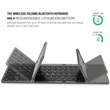 Bluetooth Katlanabilir Mini Klavye Kablosuz Tablet Tel PC Uyumlu