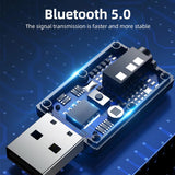 Bluetooth USB 2 in 1 Müzik Alıcısı 3.5mm Aux Adaptör Araç Kiti