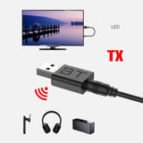 BT Bluetooth Dongle 2in 1 Araç Oto Müzik USB Ses Alıcısı Aux Kiti