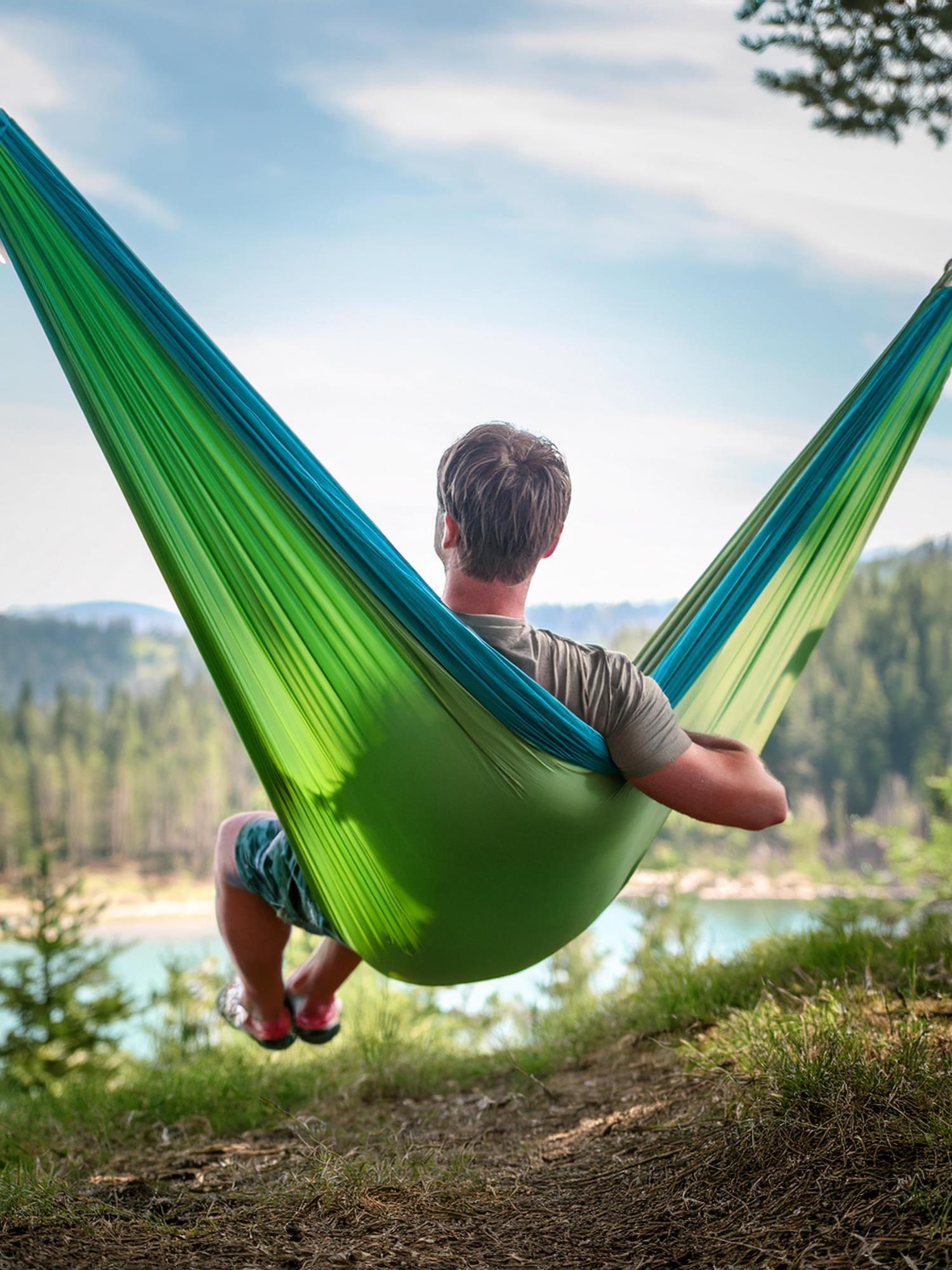 Çift Kişilik Hamak Kolay Kurulum Pratik Kancalı Kamp Piknik Outdoor Bahçe Hamağı Çift Kişilik Hamak Kolay Kurulum Pratik Kancalı Kamp Piknik Outdoor Bahçe Hamağı