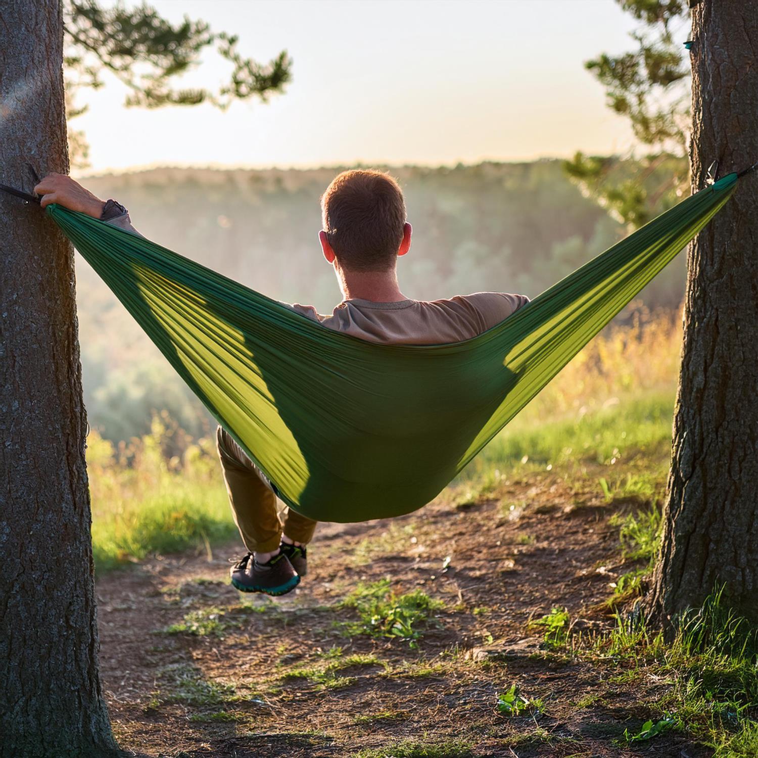 Çift Kişilik Hamak Kolay Kurulum Pratik Kancalı Kamp Piknik Outdoor Bahçe Hamağı Çift Kişilik Hamak Kolay Kurulum Pratik Kancalı Kamp Piknik Outdoor Bahçe Hamağı