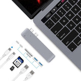 Çift Type-C USB 3.0 Çoklayıcı Kart Okuyucu Çevirici Macbook BW3185