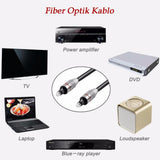 Dijital Ses Kablosu Fiber Optik Kablo 1,5 / 2 / 3 /3 5 Metre