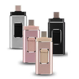 Flash Bellek iPhone Micro USB Type-C 32GB 64GB 128GB 256GB OTG