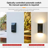 Güneş Enerjili Led Solar Şarjlı Çift Yönlü Duvar Lambası Dekoratif Bahçe Işıldak Fener