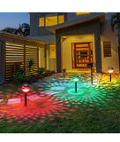Güneş Enerjili Solar Şarjlı Led Işıldak Bahçe Dekorasyon RGB Renkli Peyzaj Aydınlatma