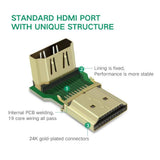 HDMI Dişi to Erkek L Tip 90 Derece Uzatma Ek Aparat Adaptör M/F