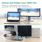 HDMI Dişi to Erkek L Tip 90 Derece Uzatma Ek Aparat Adaptör M/F