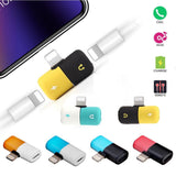 iPhone 7 8 X 11 Lightning Splitter 2 in 1 Şarj Kulaklık Çoklayıcı