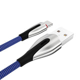 iPhone Lightning Hasır İpli Işıklı USB Şarj Data Kablosu 1-2 Metre