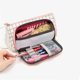 Kalem Kutusu Seyahat Kırtasiye Aksesuar Makyaj Çantası Masa Düzenleyici