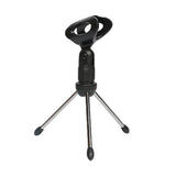 Masaüstü Taşınabilir Mini Tripod Ayaklı Mikrofon Tutucu Standı
