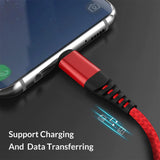Micro USB Hızlı Şarj Destekleyen Hasır Data Veri Aktarım Kablosu