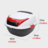 Motosiklet Arka Çanta Bagaj Kilitli Eşya Kask Depolama Motor Sepeti Reflektörlü