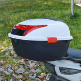 Motosiklet Arka Çanta Bagaj Kilitli Eşya Kask Depolama Motor Sepeti Reflektörlü