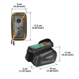 Motosiklet Bisiklet 3 Bölmeli Çanta Su Geçirmez Telefon Tutucu Gidon Uyumlu