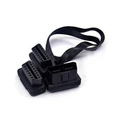 OBD2 Araç Kablo 16 Pin 1 Erkek 2 Dişi Uzatma Teşhis Kablosu