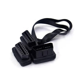 OBD2 Araç Kablo 16 Pin 1 Erkek 2 Dişi Uzatma Teşhis Kablosu