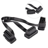 OBD2 Araç Kablo 16 Pin 1 Erkek 2 Dişi Uzatma Teşhis Kablosu