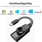 Orico GS3 USB Harici Ses Kartı Çift Kulaklık Girişli Ses Kontrol Pubg Lol Destekli