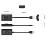 Orico SC2 USB Harici Ses Kartı Çift Kulaklık Girişli Ses Kontrol