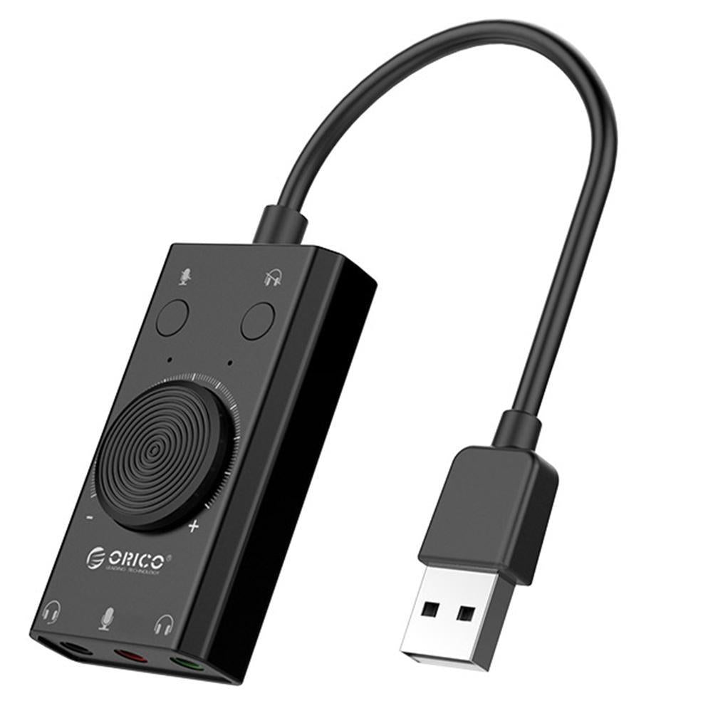 Orico SC2 USB Harici Ses Kartı Çift Kulaklık Girişli Ses Kontrol Orico SC2 USB Harici Ses Kartı Çift Kulaklık Girişli Ses Kontrol