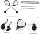 Reflektörlü Bisiklet Gidon Aynası Geniş Açılı Dönebilen İkili Çift Dikiz Ayna