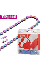 Renkli 11 li Paslanmaz Bisiklet Zinciri Renkli Rainbow Mekanik Tamir Zinciri