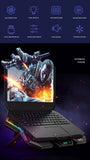 RGB Işıklı 6 Fanlı Standlı Notebook Laptop Soğutucu Ayarlanabilir