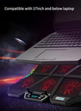 RGB Işıklı 6 Fanlı Standlı Notebook Laptop Soğutucu Ayarlanabilir