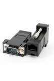 RJ45 to VGA Adaptör Çevirici Dönüştürücü Ek 30 Metre Uzatıcı Cat5/6