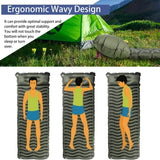 Şişme Kamp Yatağı Kendiliğinden Pompalı Tek Kişilik Seyahat Uyku Suya Dayanıklı Yatak Yastıklı