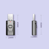 T7 Bluetooth USB 2 in 1 Müzik Alıcısı 3.5mm Aux Adaptör Araç Kiti