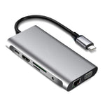 Type-C to Ethernet VGA 4K HDMI SD Kart Ethernet USB 3.0 Çoklayıcı