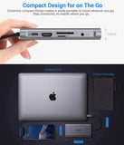 Type-C to USB 3.0 Çoklayıcı 10 Port RJ45 Ethernet 4K HDMI VGA SD Kart Okuyucu