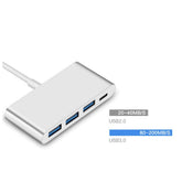 Type-C USB 3.0 3 Port Çoklayıcı Dönüştürücü Çevirici Macbook